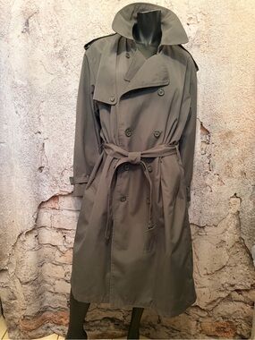 Moores Sage Belted Zip Out Lining Trench